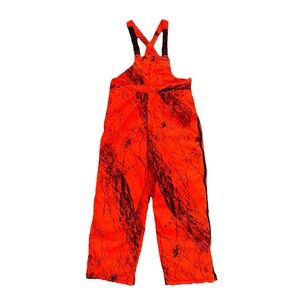 Mount'n Prairie Men's Orange Naked North Camo Hunting Bib Overalls Insulated